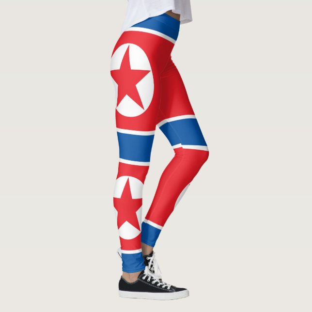 Leggings Drapeau de la Corée du Nord (Droite)