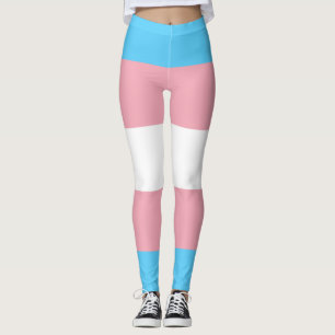Leggings Drapeau de la fierté transgenre - Arc en ciel LGBT