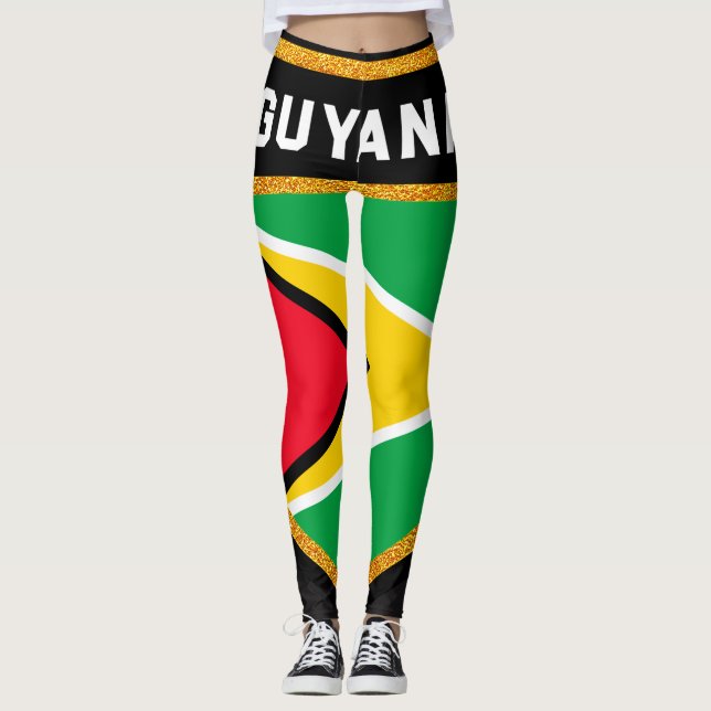 Leggings Drapeau de la Guyane (Devant)