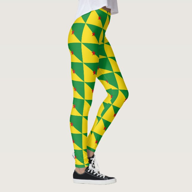 Leggings Drapeau de la Guyane française (Droite)