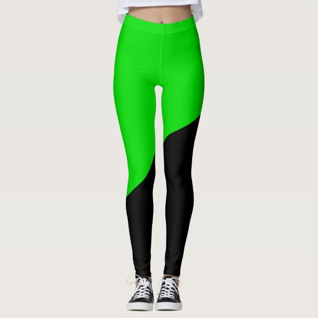Leggings Drapeau de l'anarchisme vert (Devant)