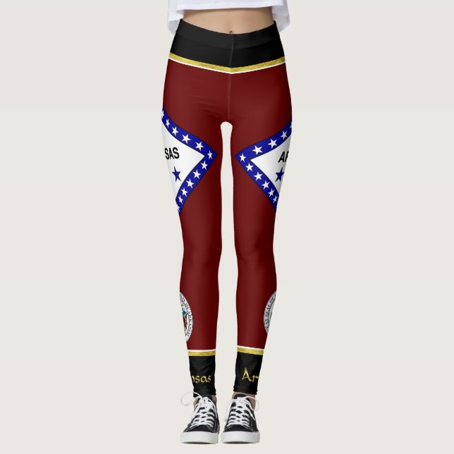 Leggings Drapeau de l'Arkansas (Devant)
