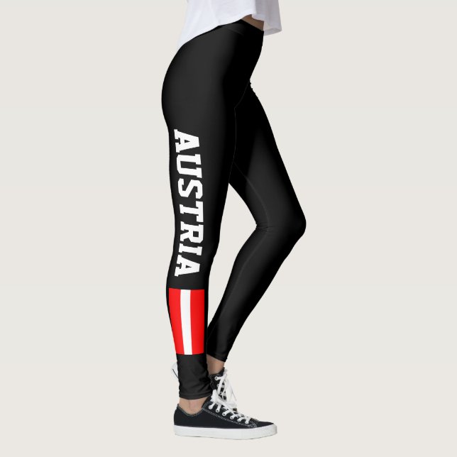 Leggings Drapeau de l'assutria pour l'entraînement sportif (Droite)