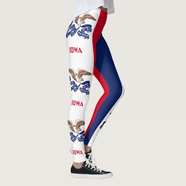 Leggings Drapeau de l'État de l'Iowa (Droite)