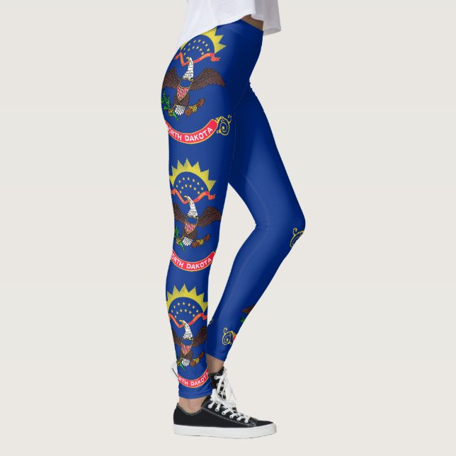Leggings Drapeau de l'État du Dakota du Nord (Droite)