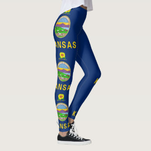 Leggings Drapeau de l'État du Kansas