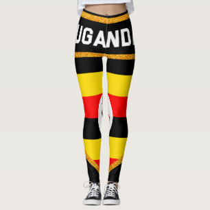 Leggings Drapeau de l'Ouganda