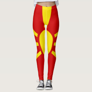 Leggings Drapeau de Macédoine