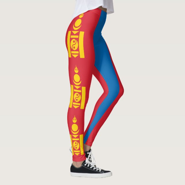 Leggings Drapeau de Mongolie (Droite)