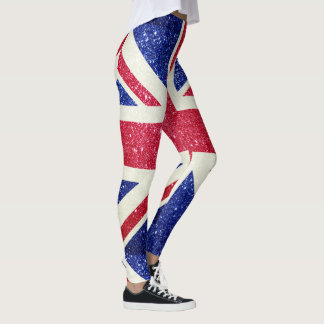 Leggings Drapeau de parties scintillant Royaume-Uni Londres