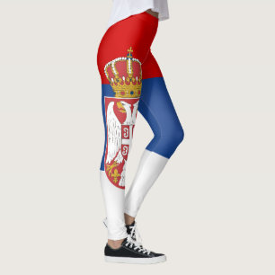 Leggings Drapeau de Serbie Cool