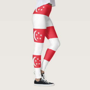 Leggings Drapeau de Singapour