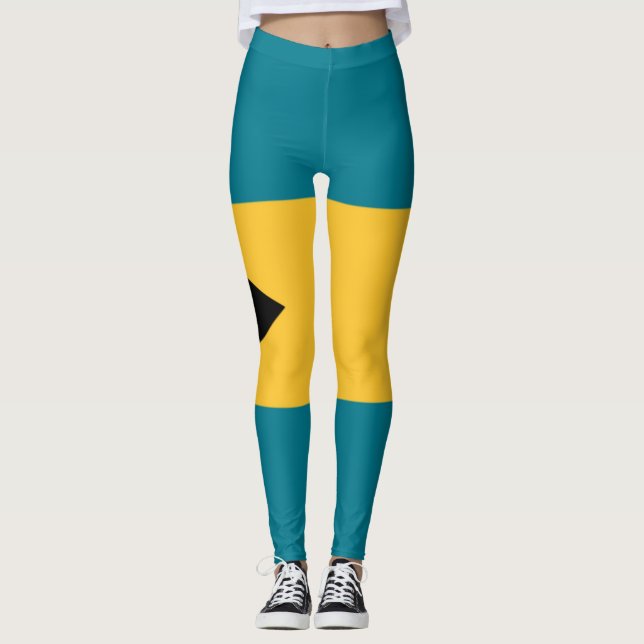 Leggings Drapeau des Bahamas (Devant)