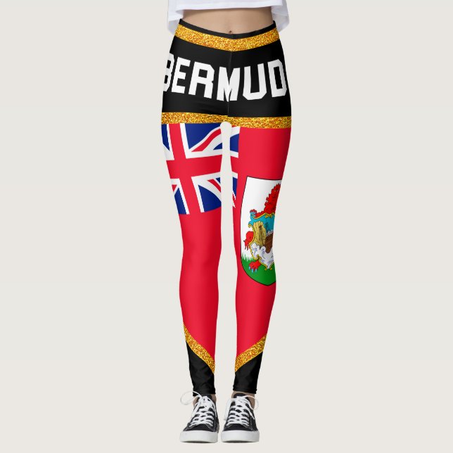 Leggings Drapeau des Bermudes (Devant)