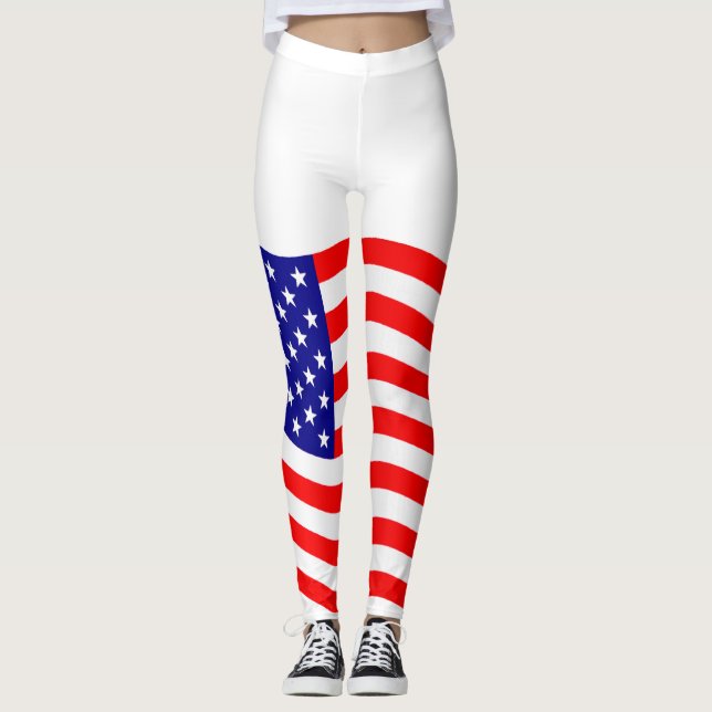 Leggings Drapeau des Etats-Unis d'Amérique - vos idées (Devant)