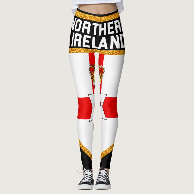 Leggings Drapeau d'Irlande du Nord (Devant)