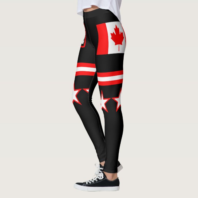 Leggings Drapeau du Canada (Gauche)