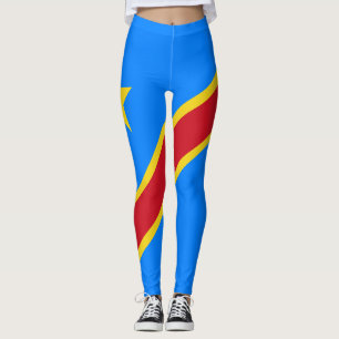 Leggings Drapeau du Congo Kinshasa