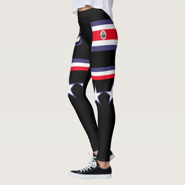 Leggings Drapeau du Costa Rica (Gauche)