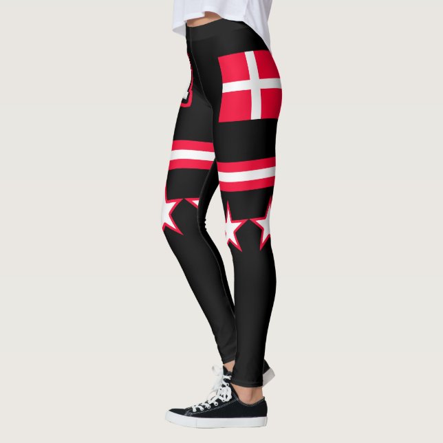 Leggings Drapeau du Danemark (Gauche)
