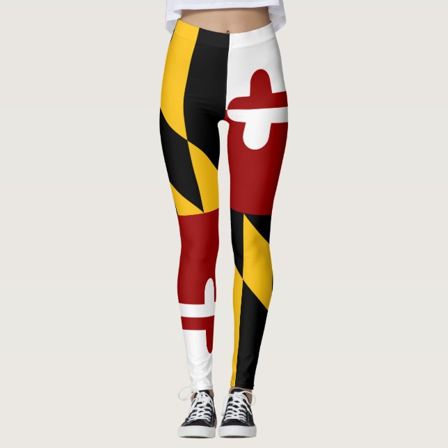 Leggings Drapeau du Maryland (Devant)