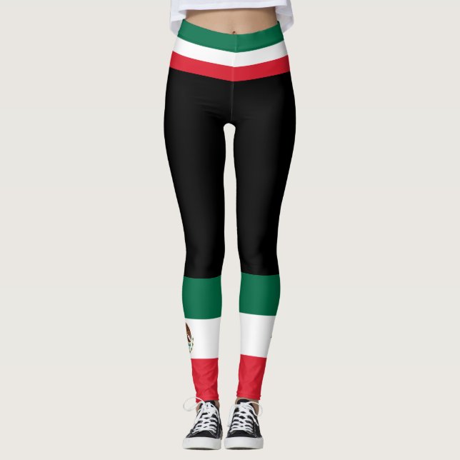 Leggings Drapeau du Mexique (Devant)