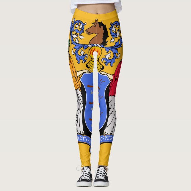 Leggings Drapeau du New Jersey (Devant)