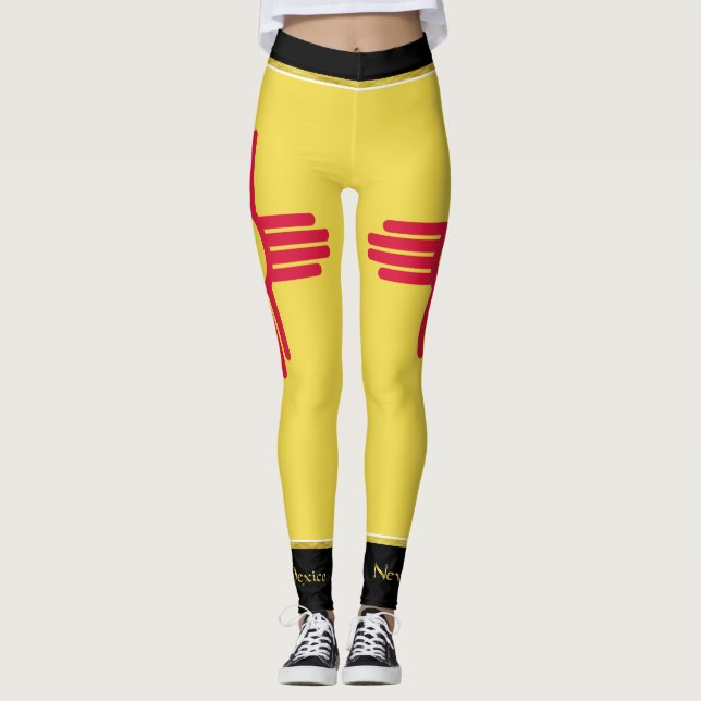 Leggings Drapeau du Nouveau Mexique (Devant)