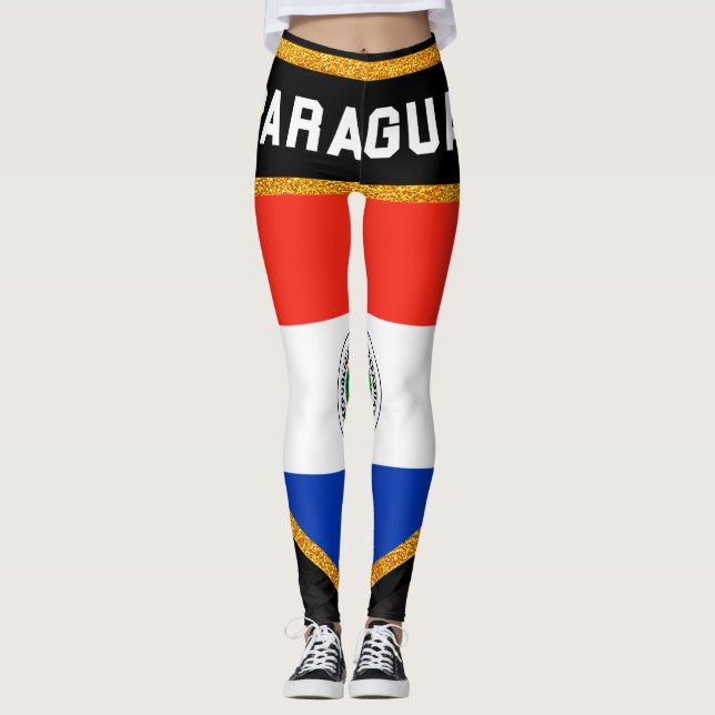 Leggings drapeau du Paraguay (Devant)