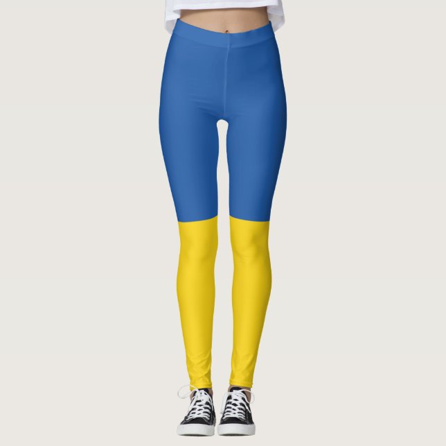 Leggings Drapeau d'Ukraine (Devant)