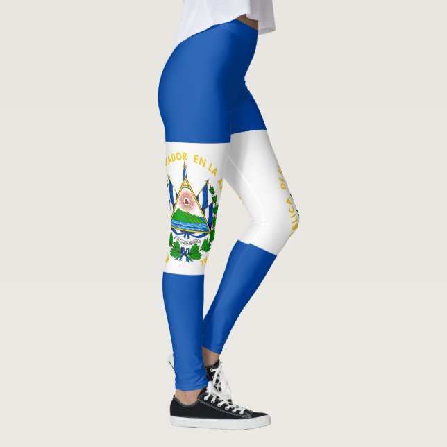 Leggings Drapeau El Salvador (Droite)