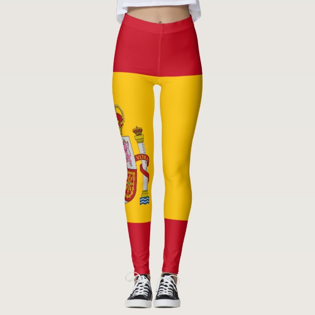 Leggings Drapeau espagnol (Espagne) (Devant)