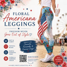 Drapeau Floral Americana Aquarelle Jardin Patrioti