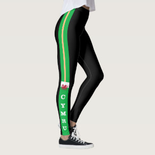 Leggings Drapeau gallois, Dragon & Pays de Galles patriotes