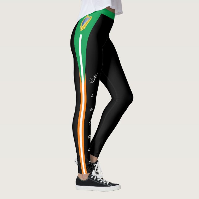 Leggings Drapeau irlandais de mode, patriotique (Droite)