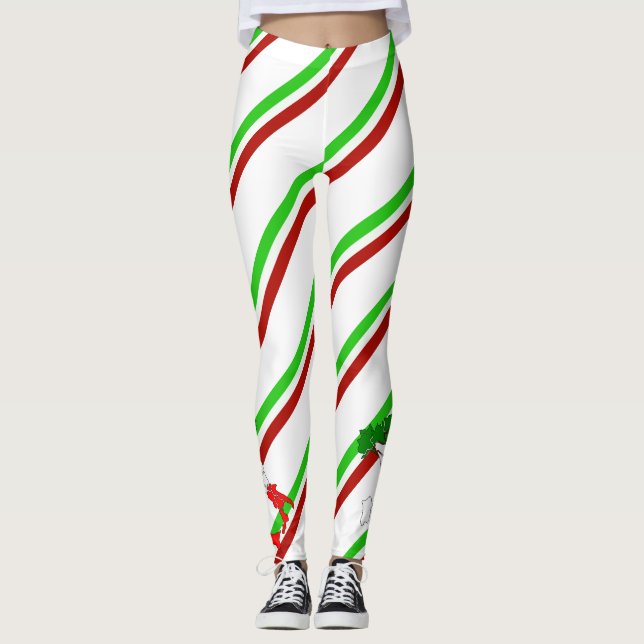 Leggings Drapeau italien de rayures (Devant)