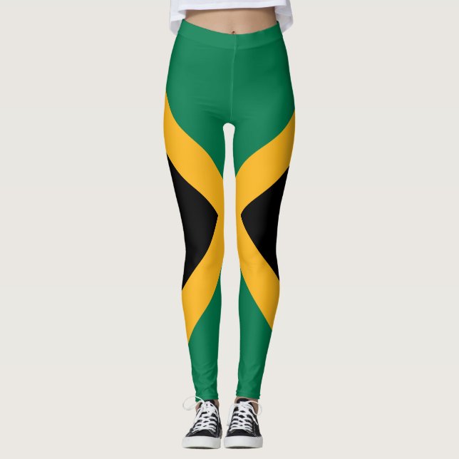 Leggings Drapeau Jamaïque (Devant)