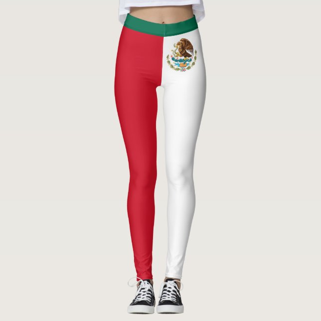 Leggings Drapeau mexicain de Bandera de México (Devant)