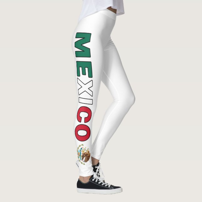 Leggings Drapeau mexicain Fête de l'Indépendance Légendes m (Droite)