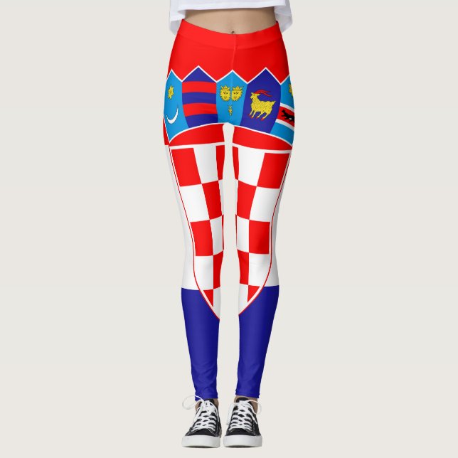 Leggings Drapeau national de Croatie Zastava Hrvatske (Devant)