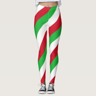 Leggings Drapeau national du Burundi Couleurs diagonales