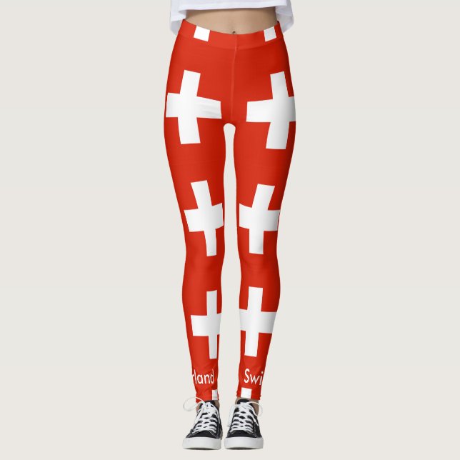 Leggings Drapeau national suisse (Devant)