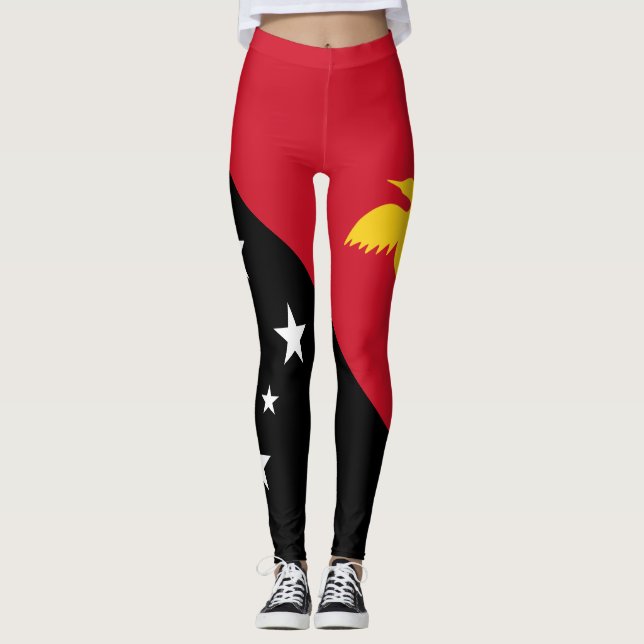 Leggings Drapeau Papouasie-Nouvelle-Guinée (Devant)