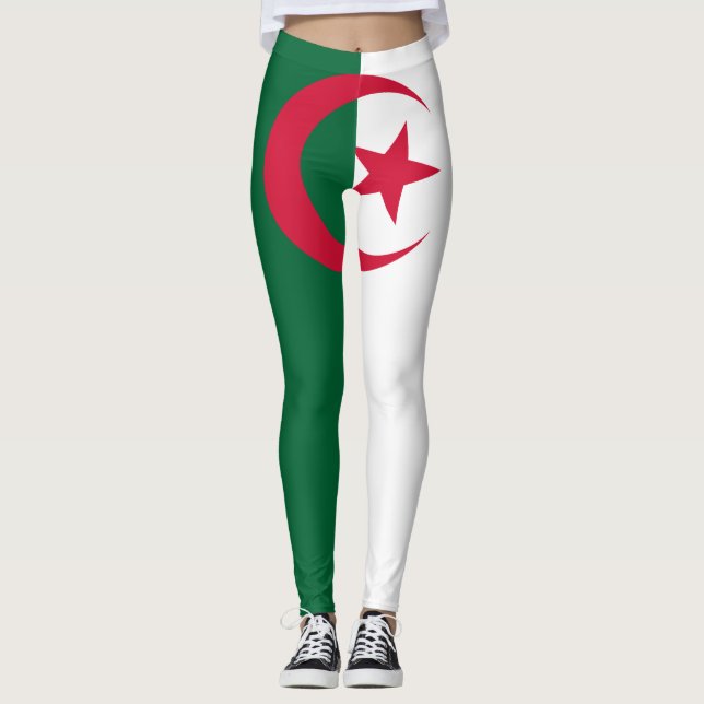 Leggings Drapeau patriotique algérien (Devant)