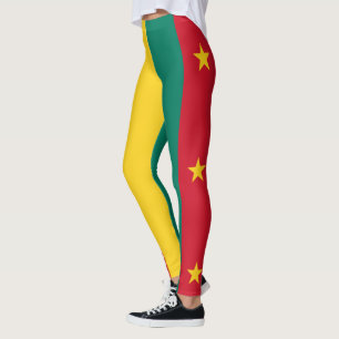 Leggings Drapeau patriotique du Cameroun