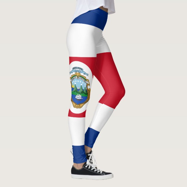 Leggings Drapeau patriotique du Costa Rica (Droite)