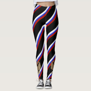 Leggings Drapeau russe de rayures