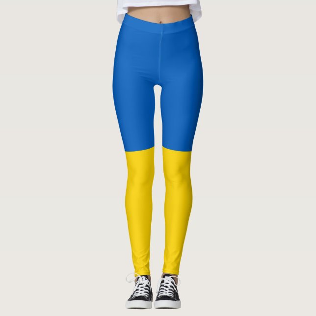 Leggings Drapeau ukrainien (Devant)