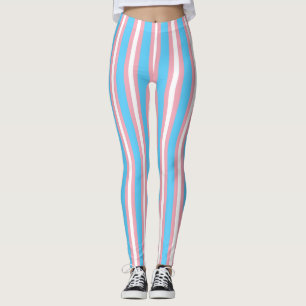 Leggings Drapeau vertical de fierté de transsexuel