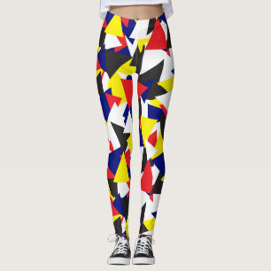 Leggings Drapeaux maritimes Motifs géométriques colorés